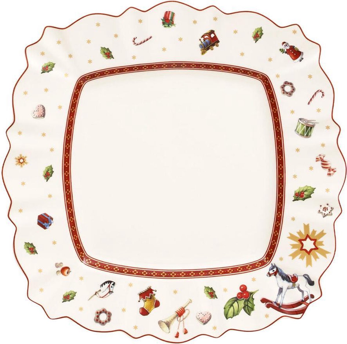 Villeroy boch dinerbord toy's delight - wit - 28 x 28 cm