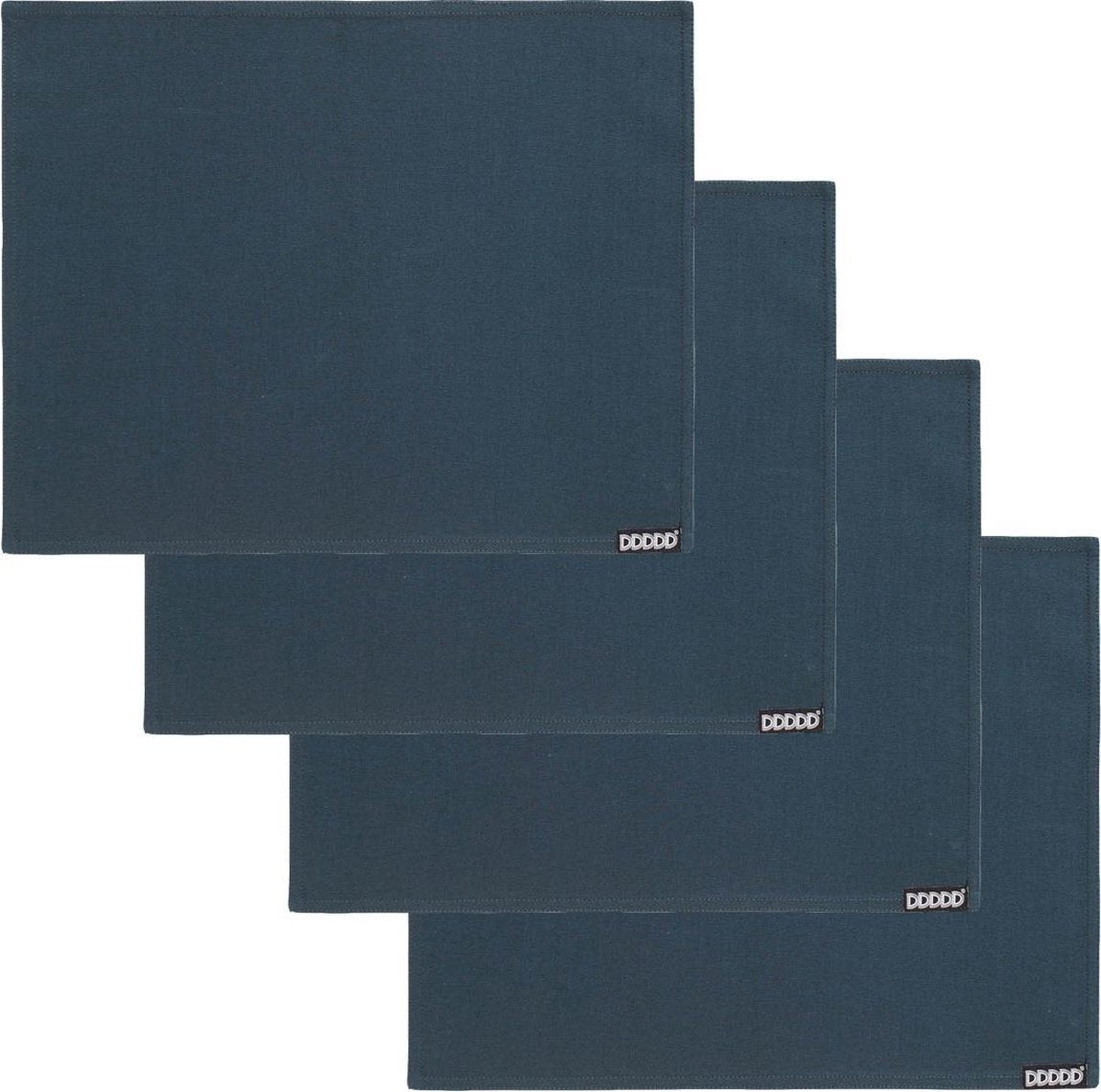 Ddddd - kit - mantel individual 4x - juego de 4 piezas - textiles de mesa de lujo - 35x45 cm - azul