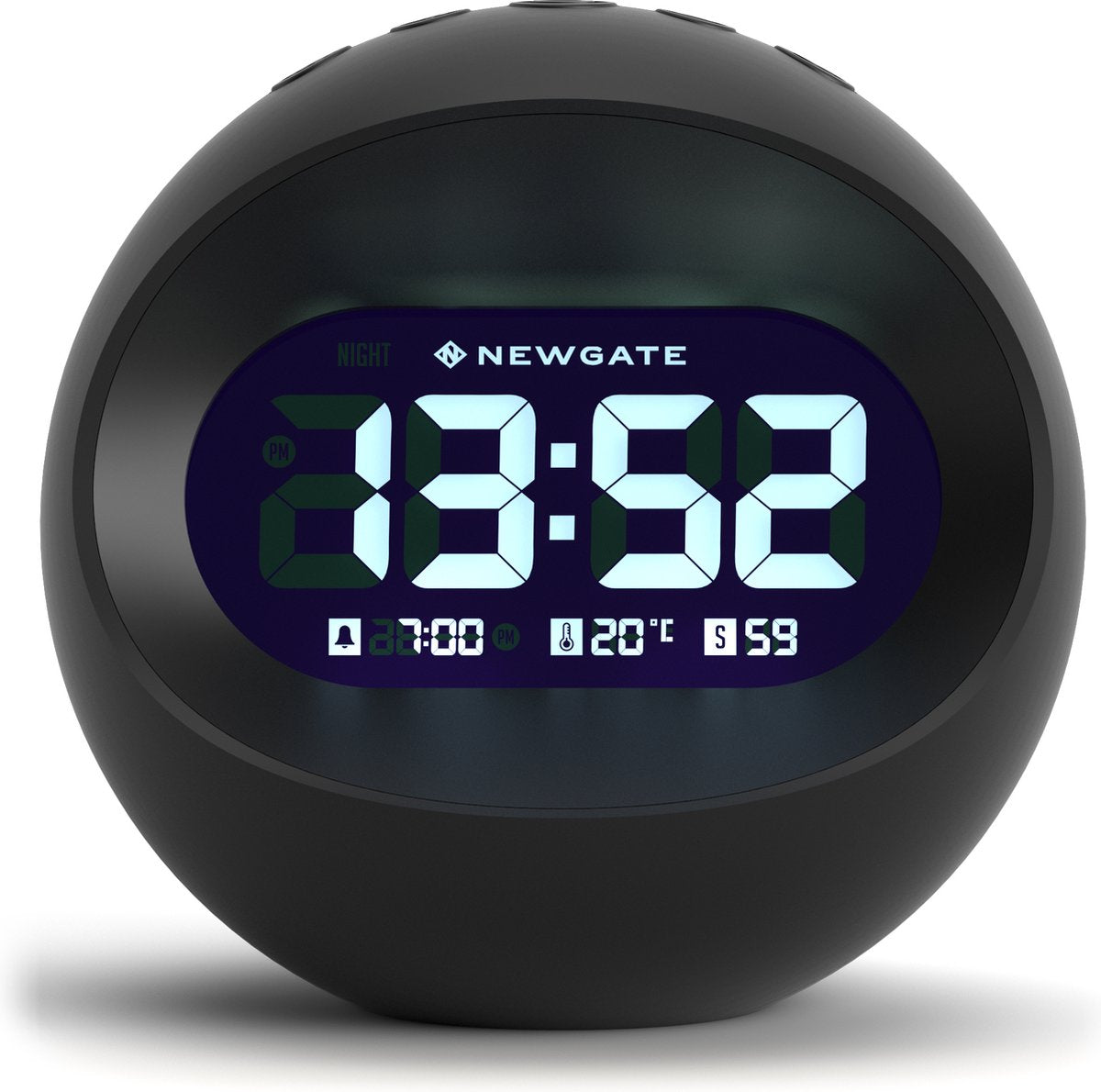 Sveglia LCD Bennies Fifties Newgate Center of the Earth - nera
