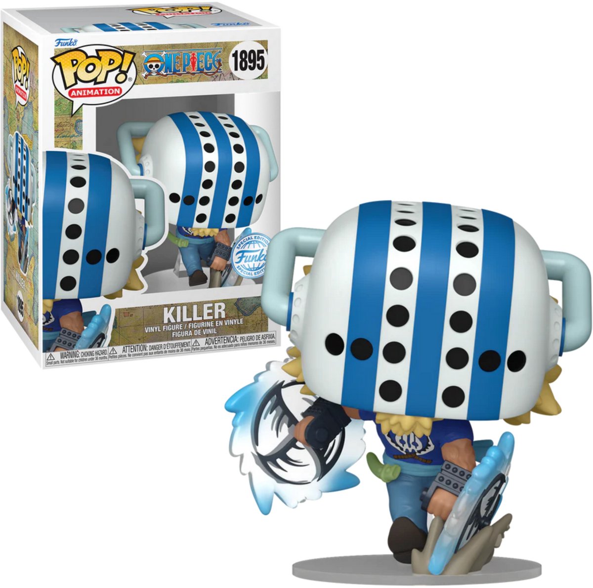 Funkopop! animazione: One Piece - Killer #1895 esclusiva Amazon