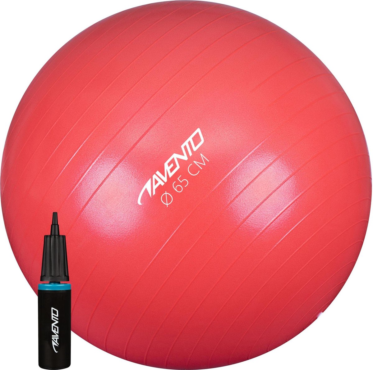 Palla fitness Avento - palla da ginnastica - con pompa - ø 65 cm - rosa