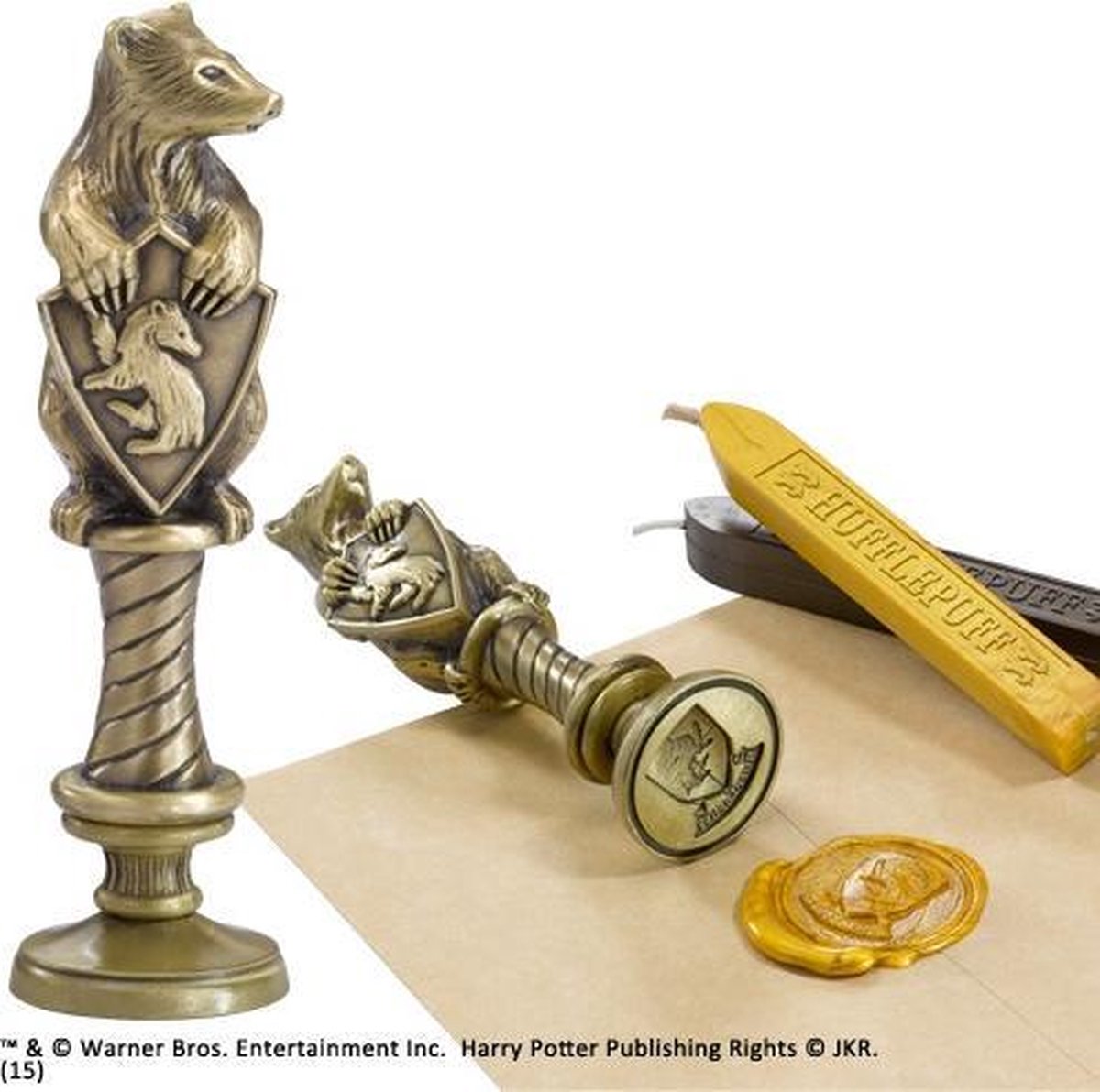 The noble collection warner bros harry potter hufflepuff wax seal
