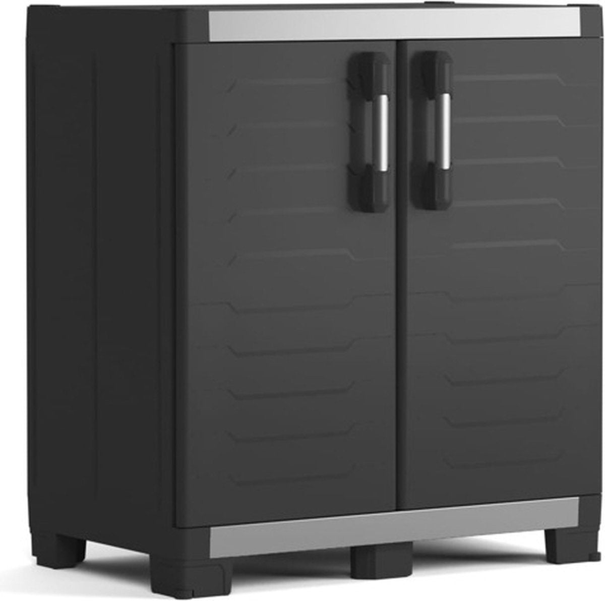 Keter xl garage low cupboard - 1 shelf - 89x54x99 cm - black