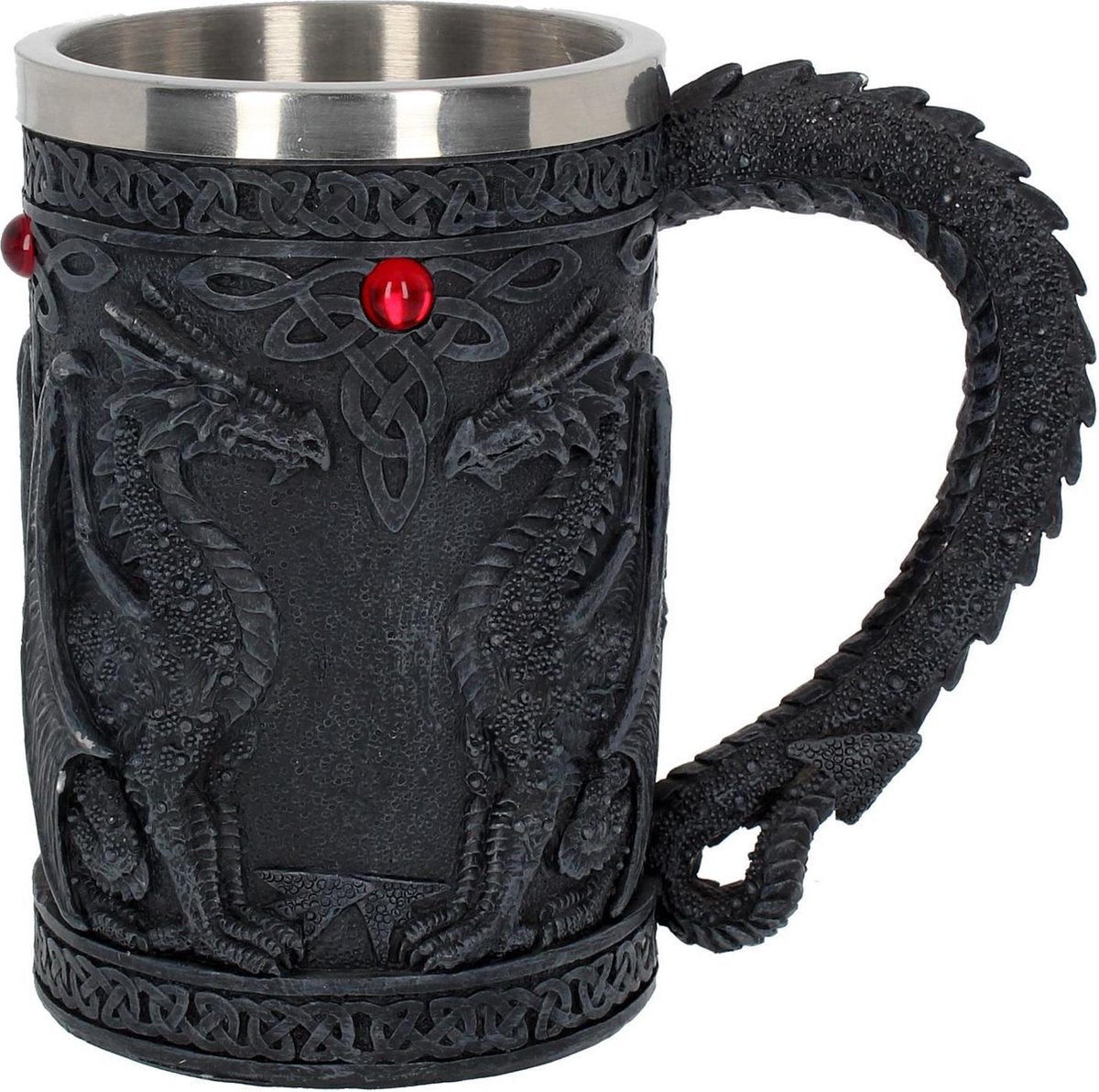 Nemesis now - boccale di birra con ala nera nera