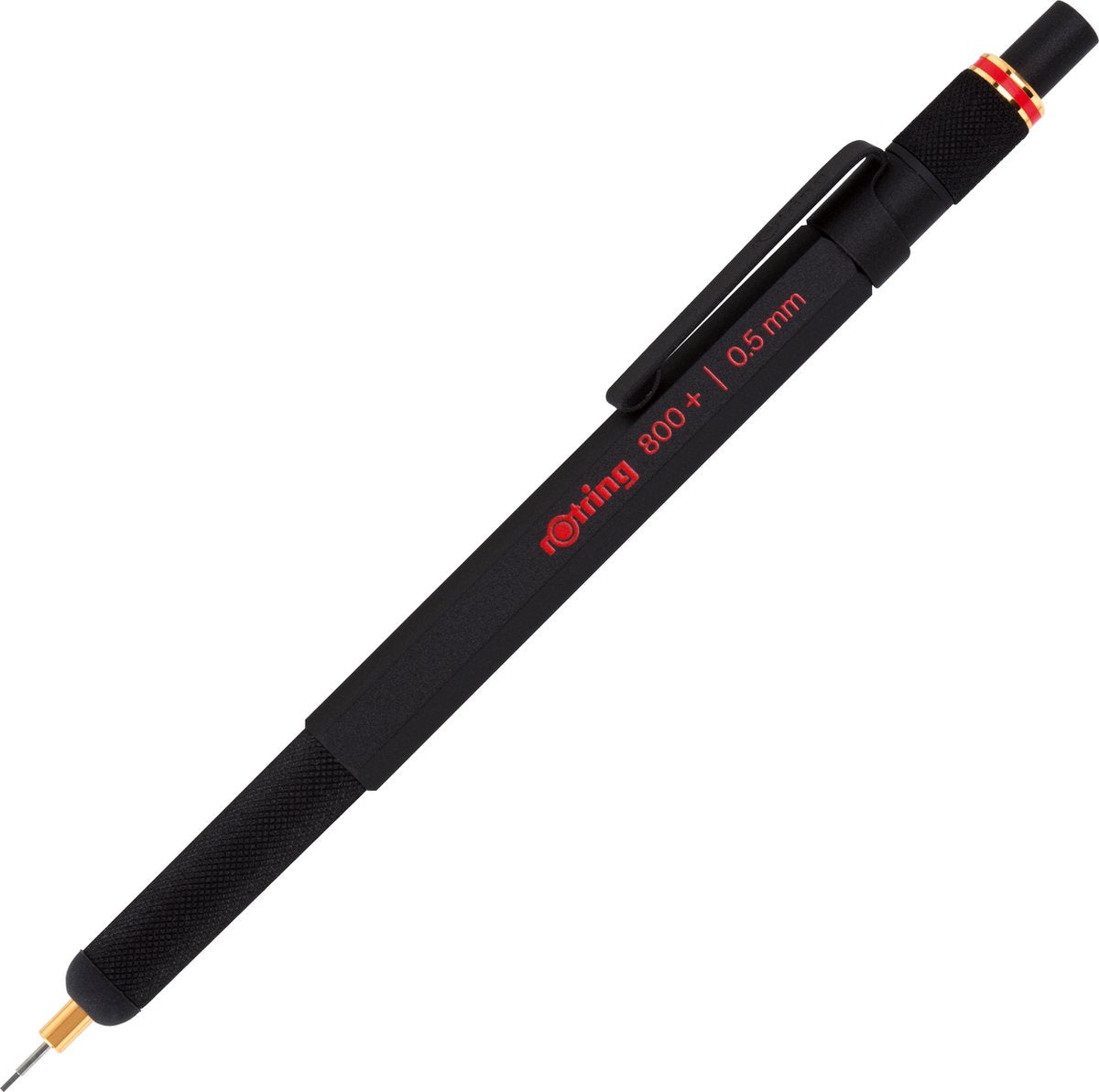 Portamine Rotring 800+ e touch screen - 0,5 mm - alloggiamento in metallo nero