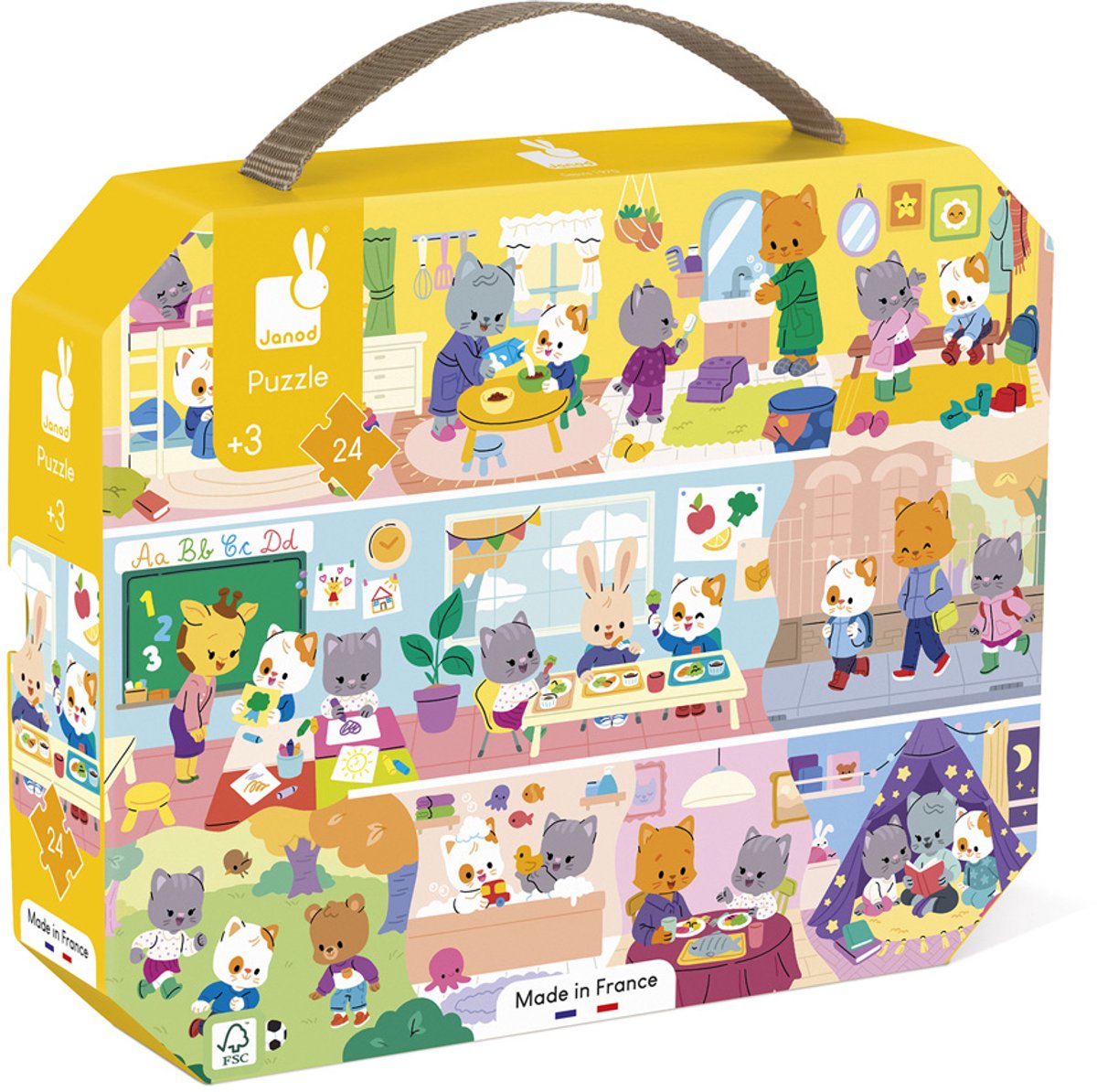 Janod - puzzle - routine quotidiana - 24 pezzi