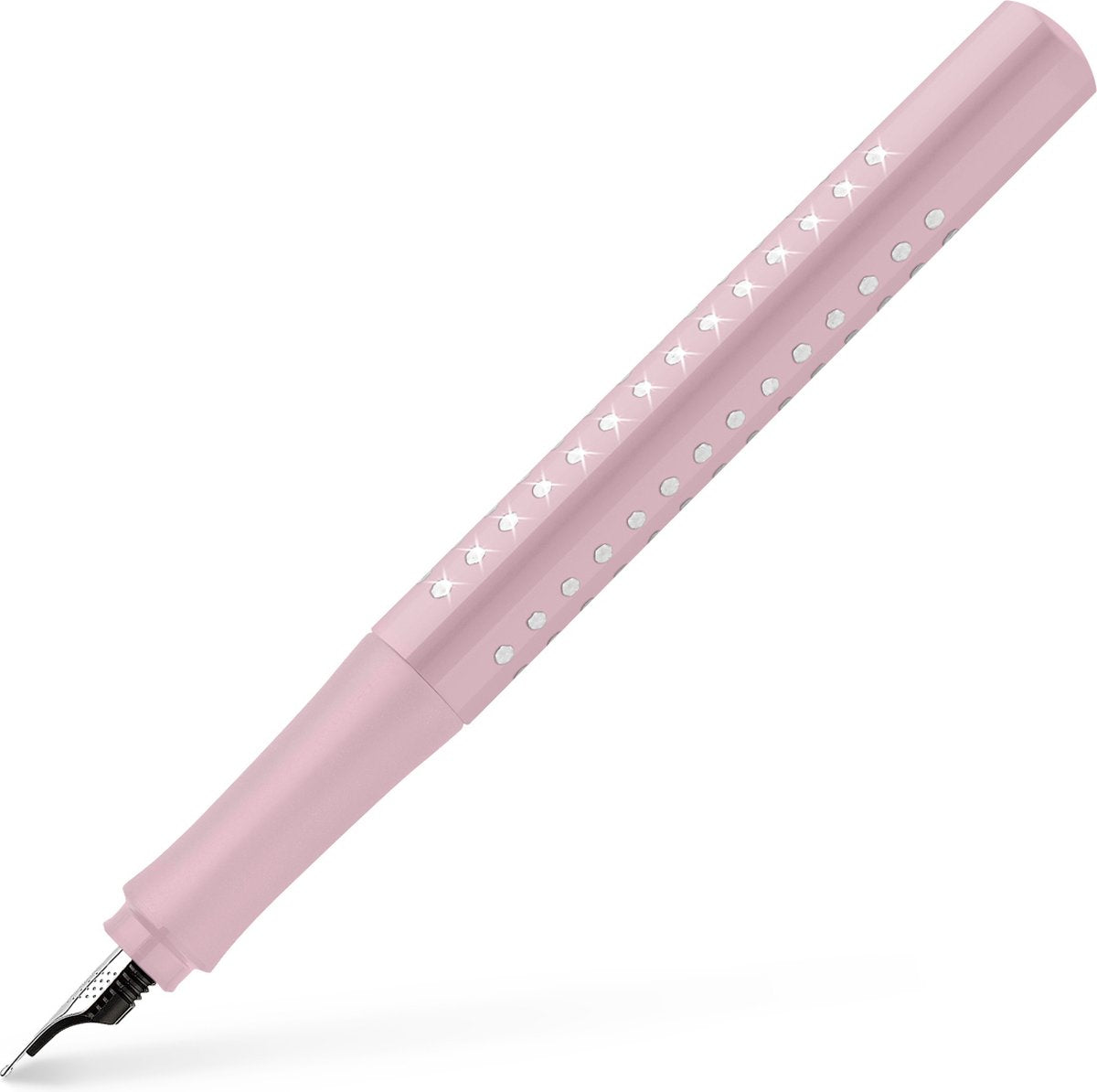 Faber-castell vulpen - grip sparkle - f - rose - fc-140878