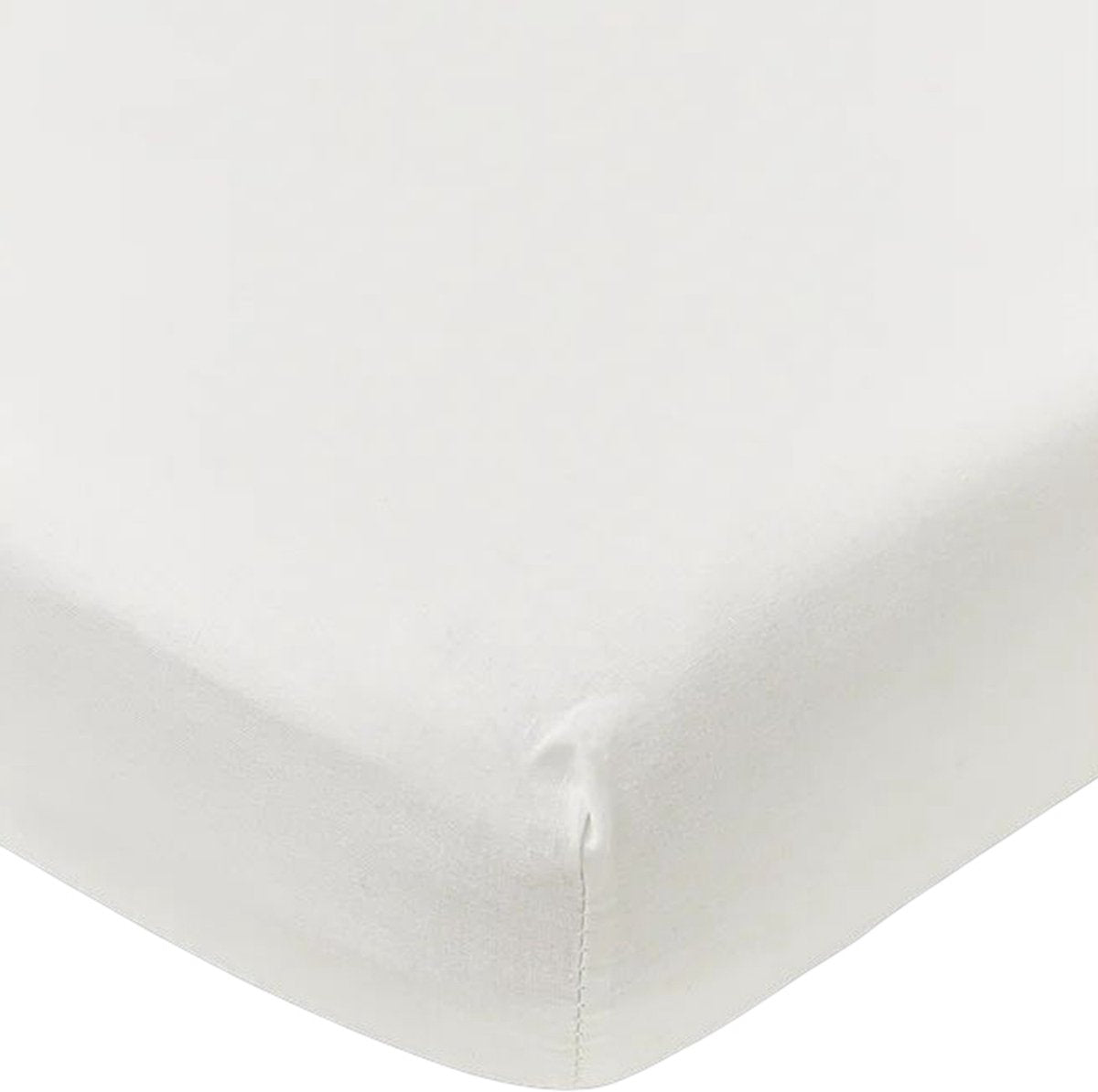 Lenzuolo con angoli per culla Meyco Baby - bianco - 40x80 cm