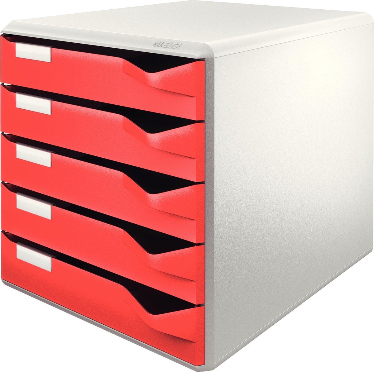 Leitz - cajonera (5 cajones) - blanco rojo