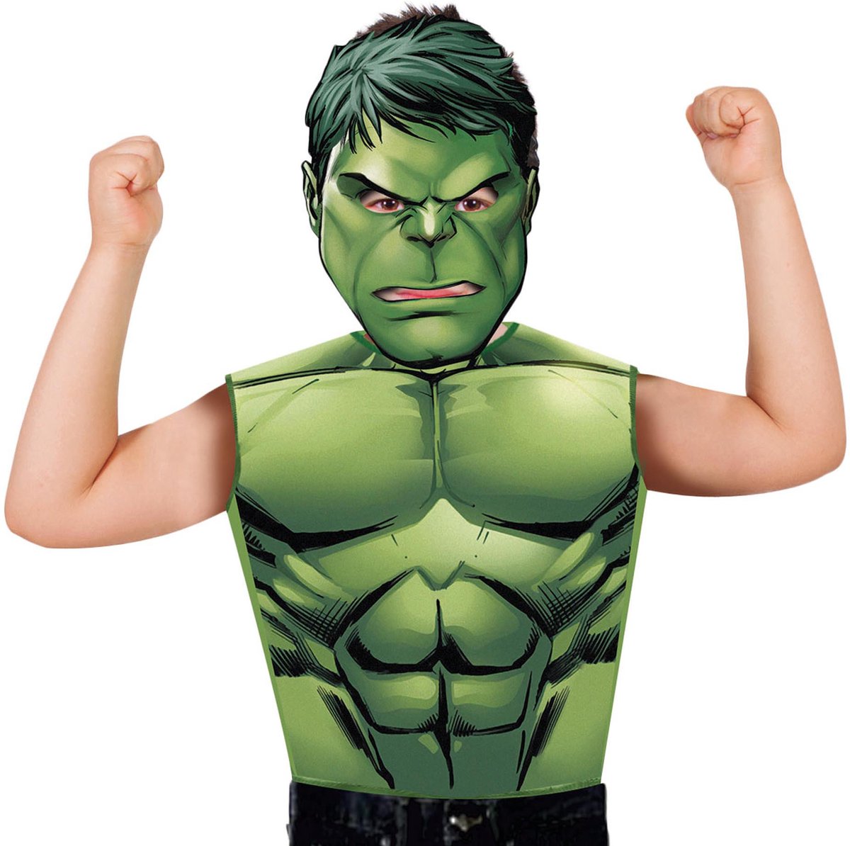 T-shirt e maschera di Rubies France Hulk per bambini - costume