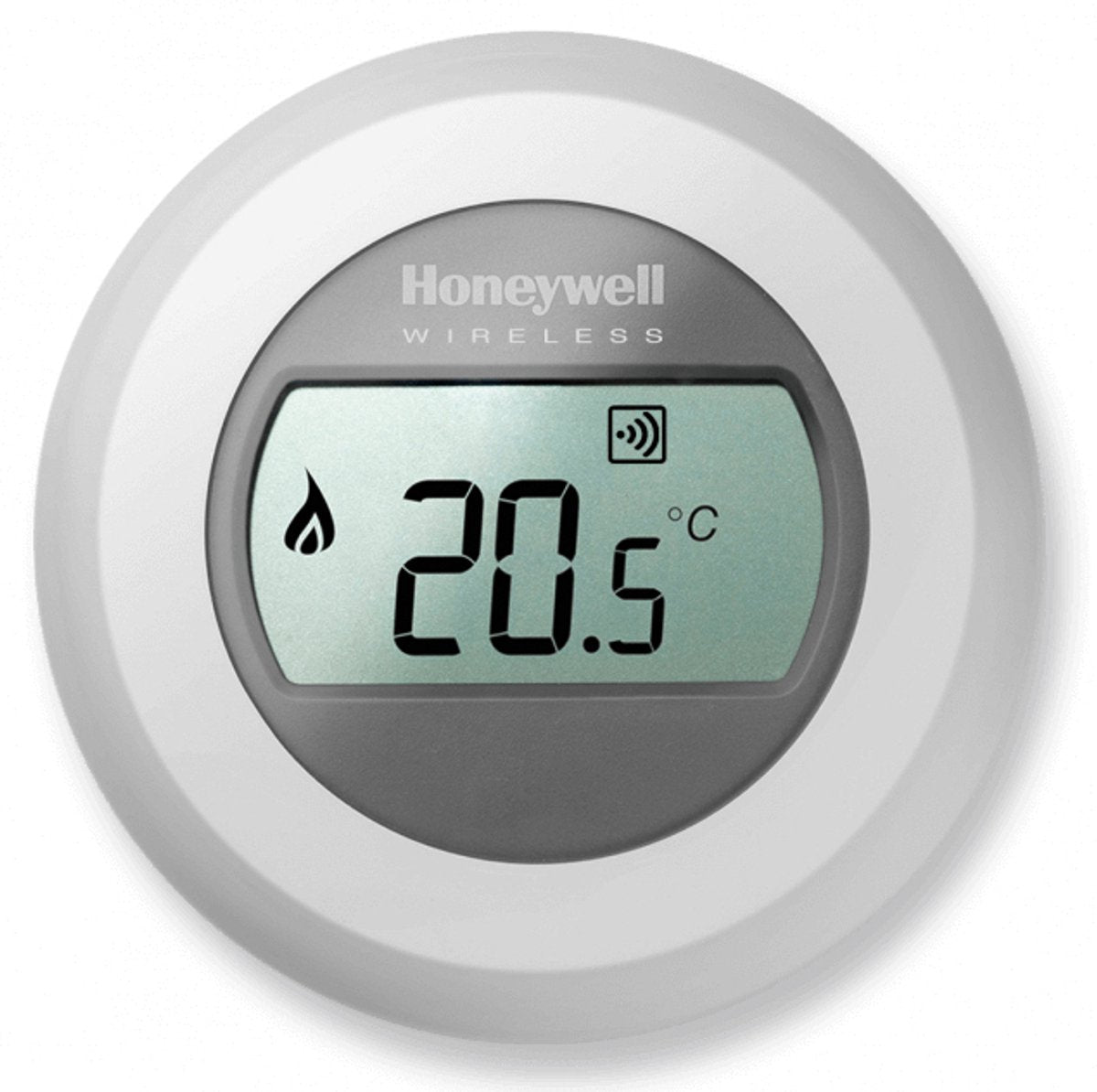 Termostato ambiente inalámbrico redondo Honeywell on off inalámbrico - sin módulo RF