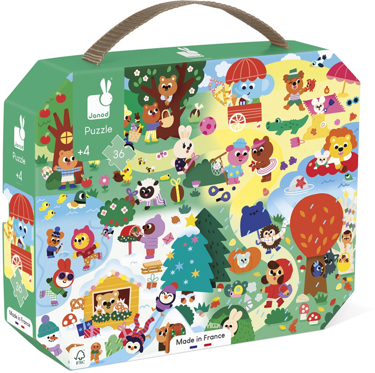 Janod - puzzle - 4 stagioni - 36 pezzi