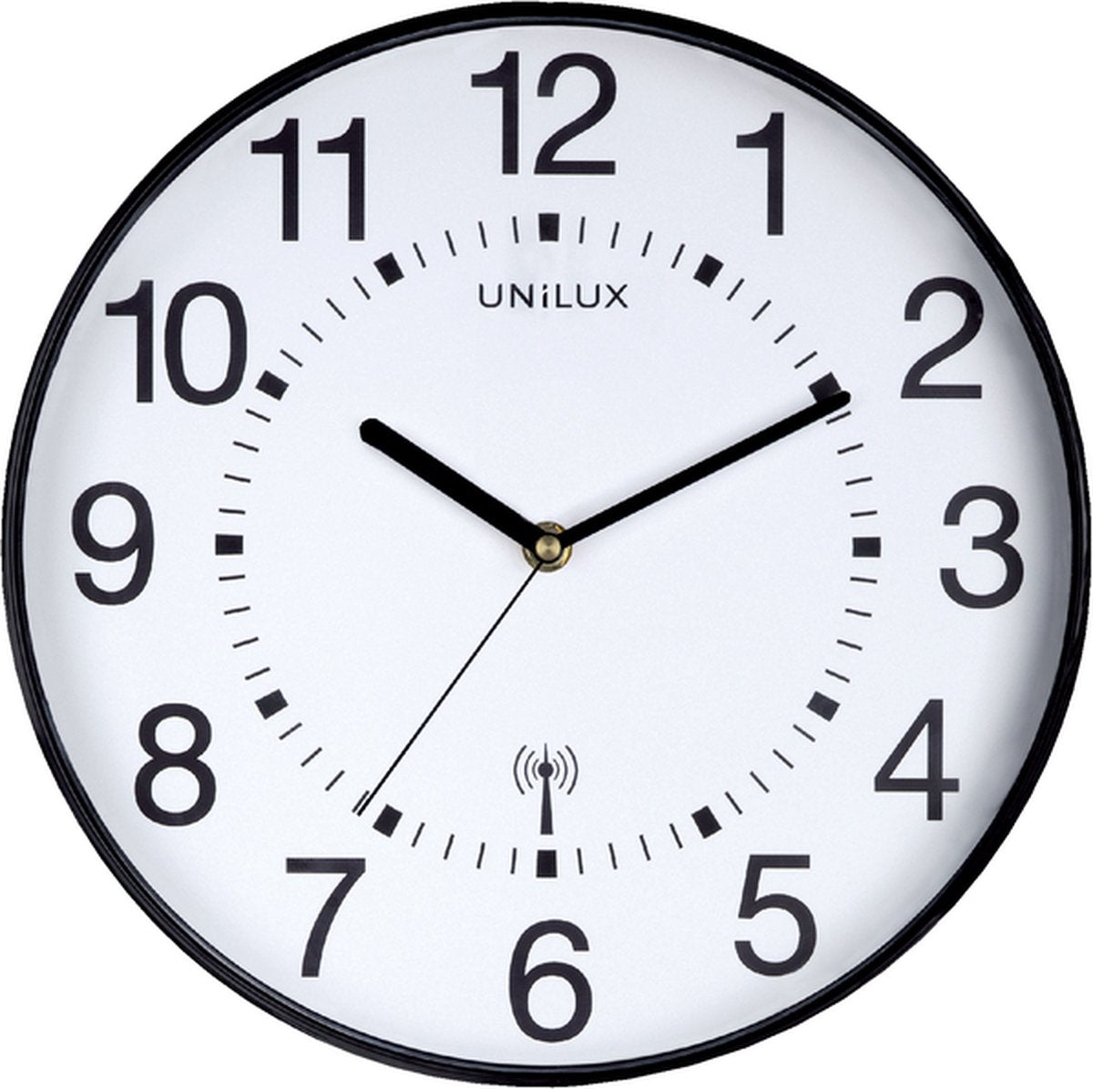 Orologio Unilux maxi wave radiocontrollato - bianco e nero - ø 37,5 - rotondo