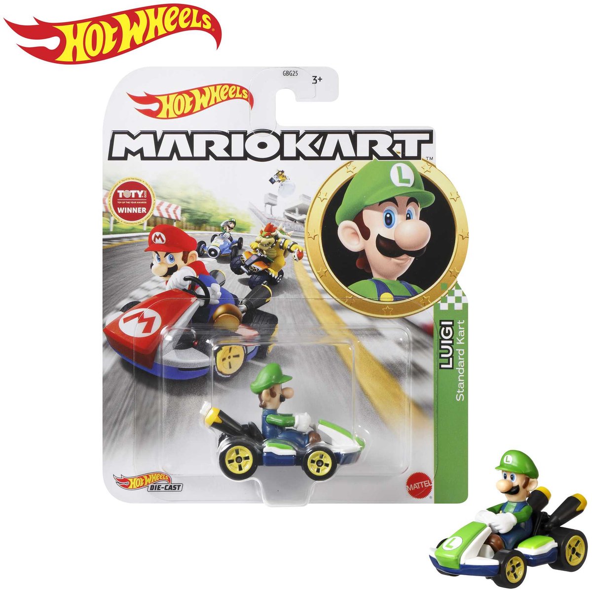 Hot Wheels Luigi Kart standard - Mario Kart