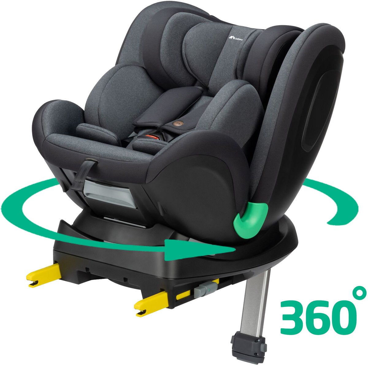 Bebeconfort evolvefix plus i-size - car seat - tinted black - from birth to 12 years