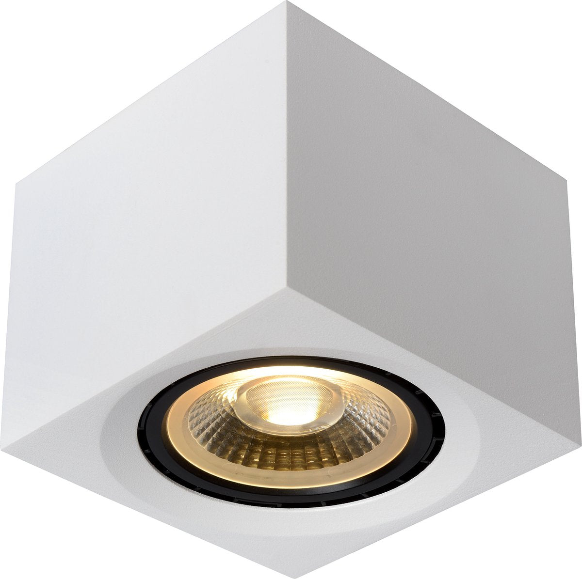Lucide fedler - plafondspot (plafondlamp) - led dim to warm - gu10 (es111) - 1x12w 2200k 3000k - wit