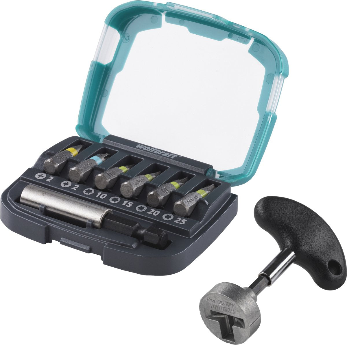 Wolfcraft - cacciavite con gancio a vite - set iniziale "viti" - 8642000