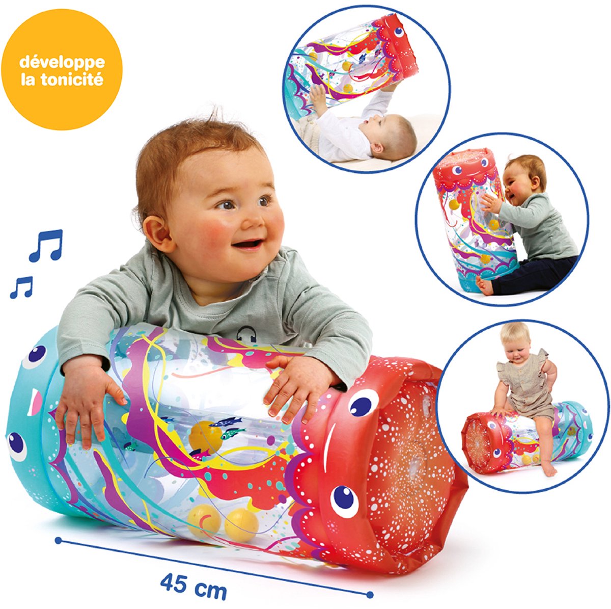 Ludi - rodillo para bebe - rodillo de actividades - juguetes de motor