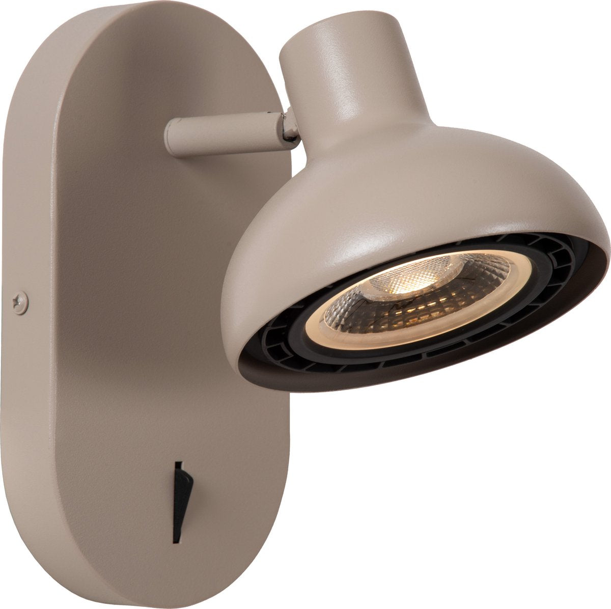 Lucide sensas - lampada da comodino applique - 1xgu10 (es111) - beige