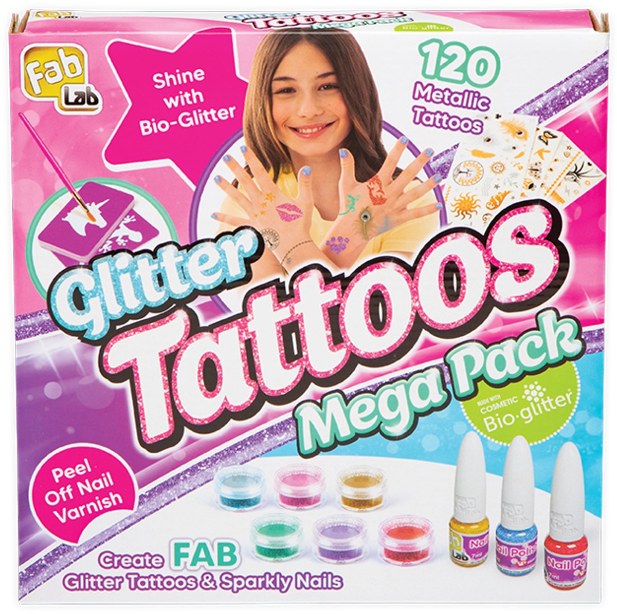 Tatuaggi glitter Goliath fablab