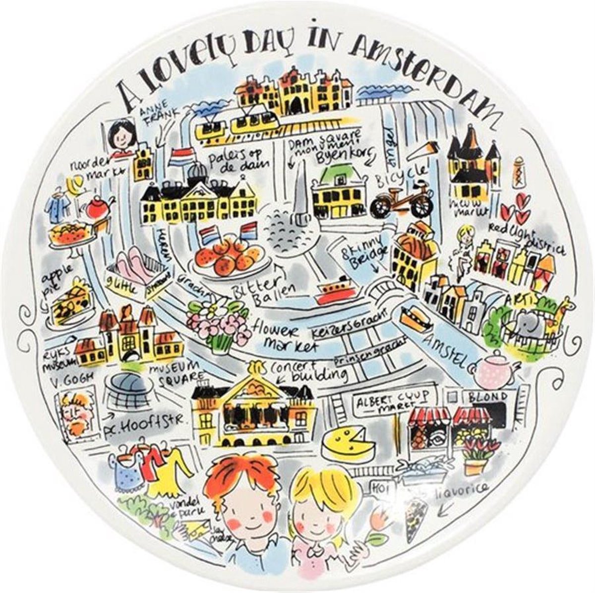 Plato de desayuno Blond Amsterdam City Amsterdam - ø 22 cm
