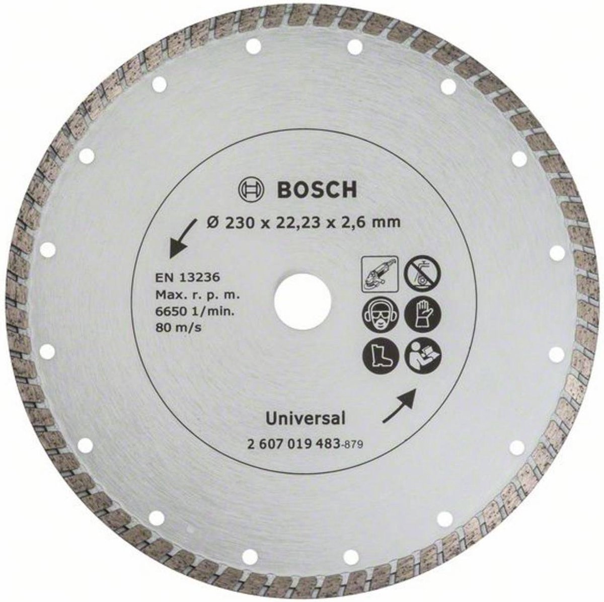 Disco de diamante Bosch 230 mm - turbo