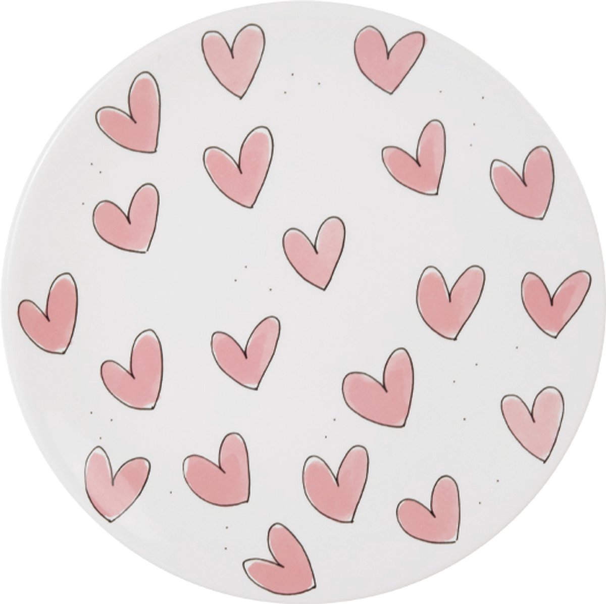 Blond Amsterdam, poniéndome al día, rosa: plato 22 cm corazones