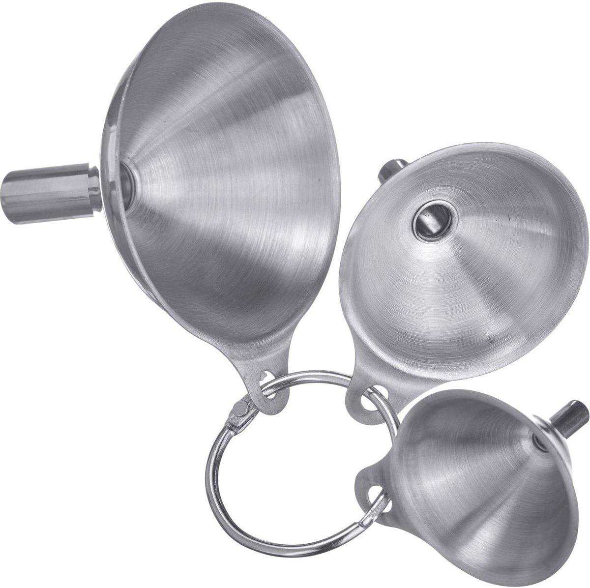 Set di imbuti Westmark, 3 pezzi, ø 4,5 cm, 5,5 cm e 7,5 cm, acciaio inossidabile, mini, argento, 51192270