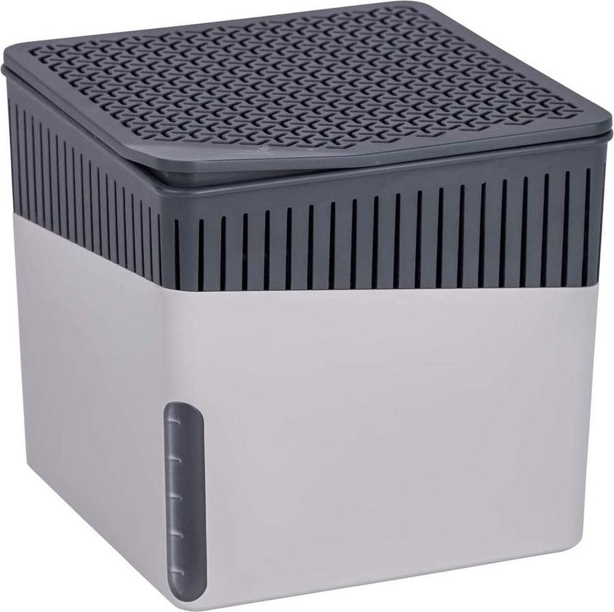 Deshumidificador Wenko 1,6 litros 16,5x15,7cm plástico gris - incluye 1 bloque absorbente de humedad - absorbente de humedad sin electricidad - para salas de estar, autocaravanas, caravanas