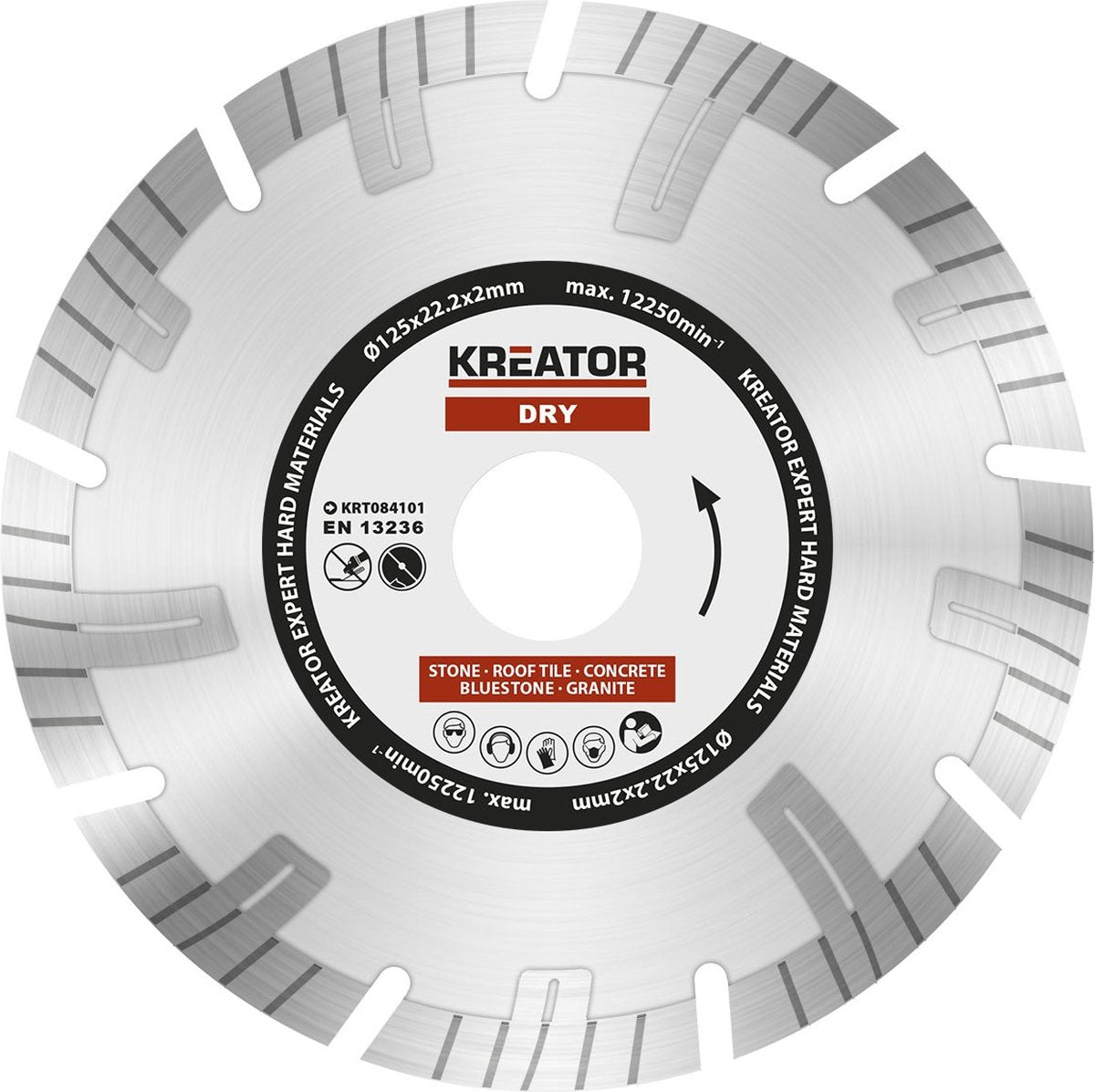 Kreator krt084101 diamantschijven set – 125mm – universeel