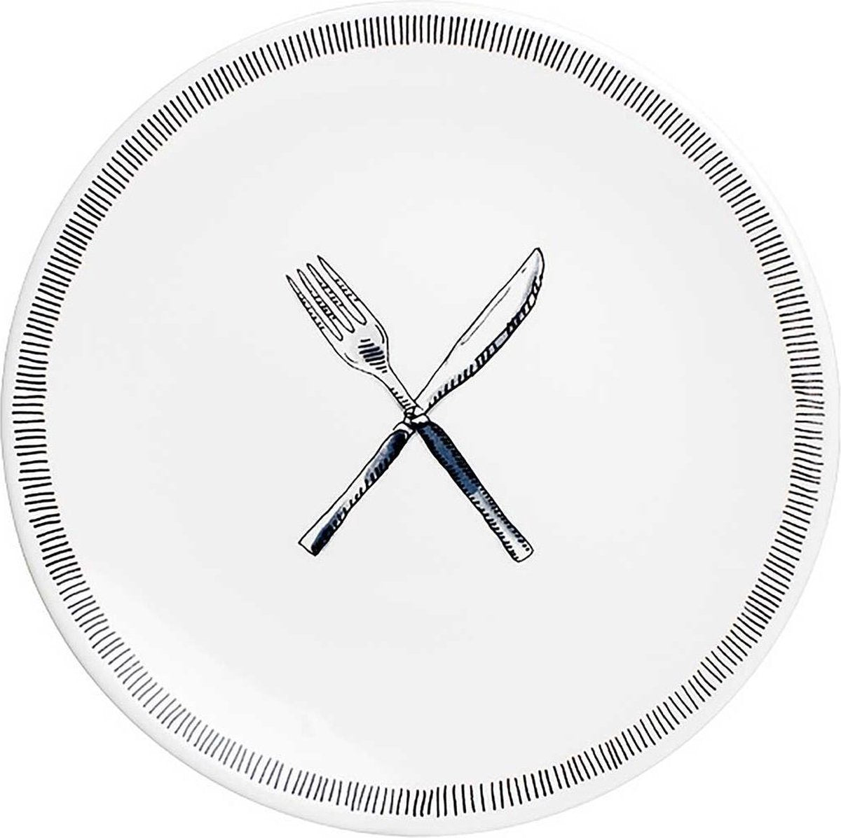Blond Amsterdam - x noir - plato de desayuno - tenedor cuchillo - ø 22 cm