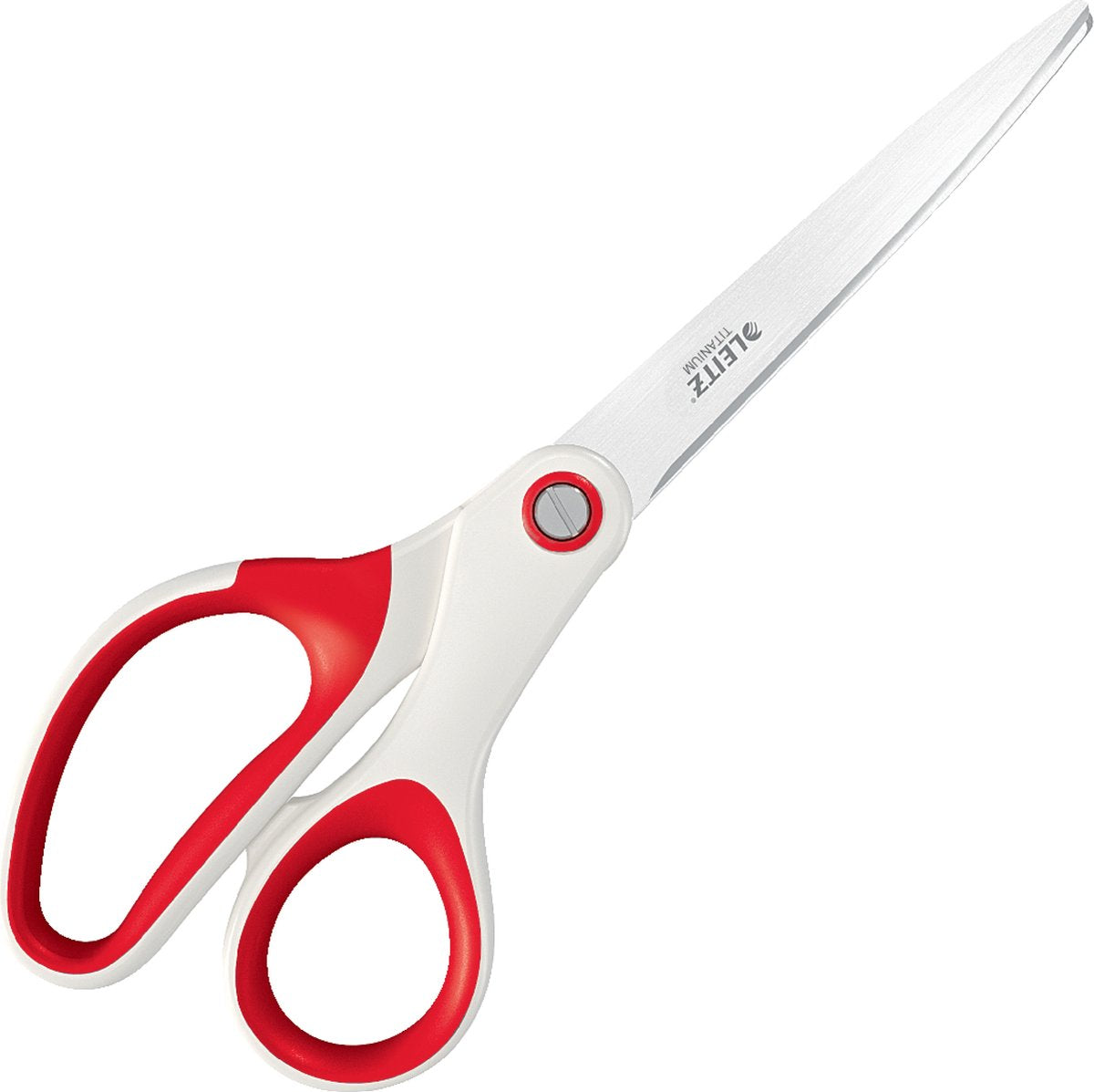 Tijeras de acero inoxidable Leitz wow titanio - rojo