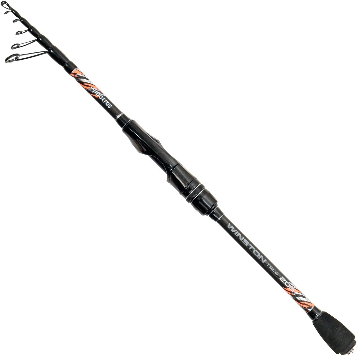 Albatros winston tele 240 6 5-20gr - caña telescópica de viaje con funda de lujo