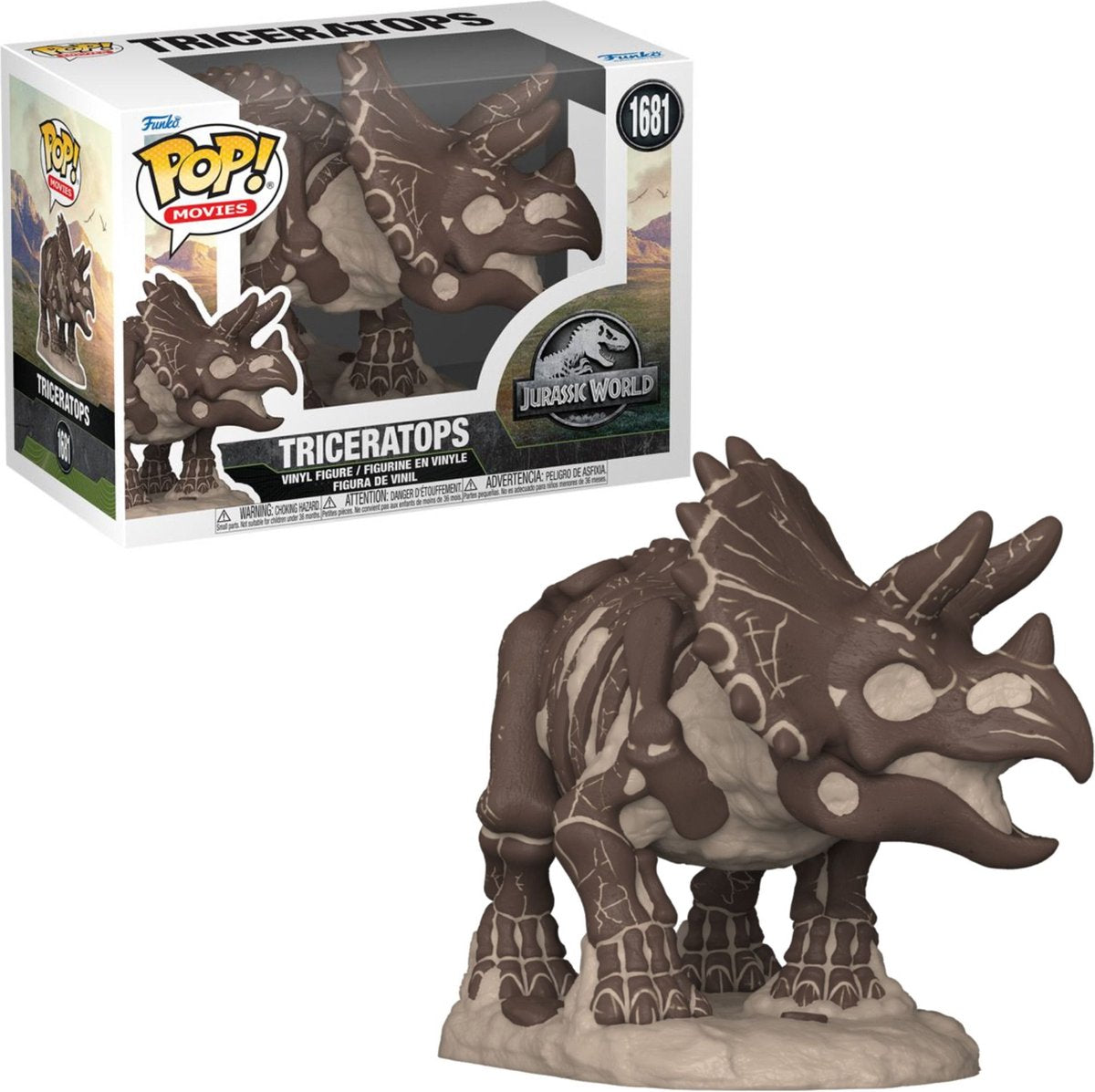 Funko Doll! Películas Jurassic World Triceratops (fósil)