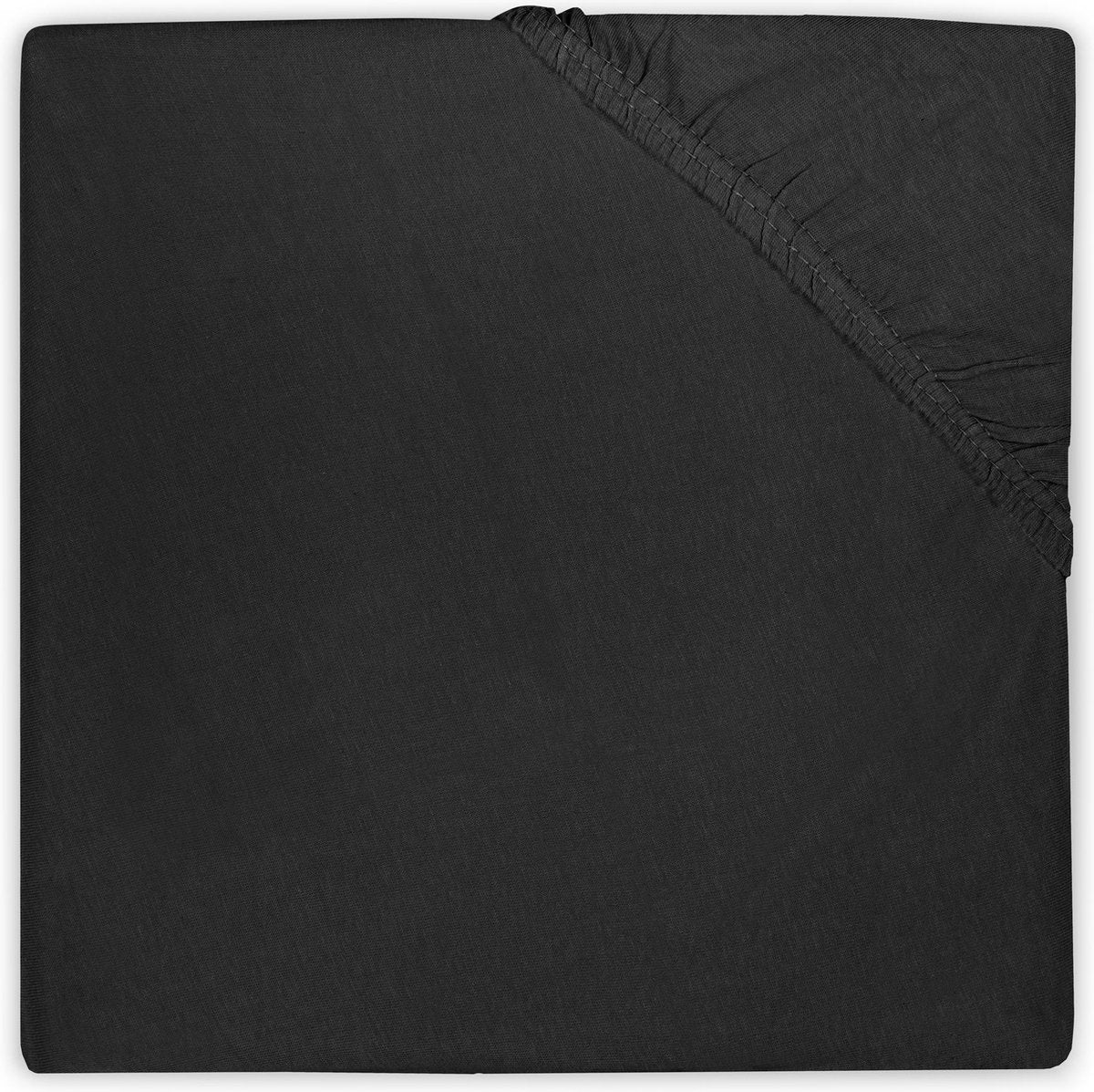 Jollein - bebè - lenzuolo con angoli jersey (nero) - cotone - lenzuolo con angoli - 40 50x80 90 cm