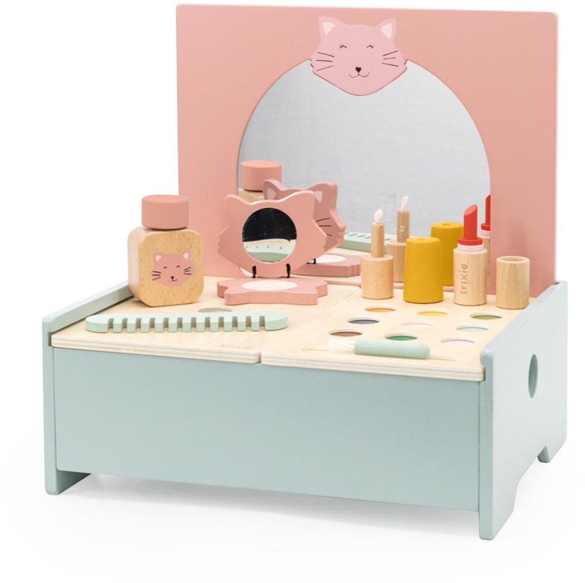 Mesa de maquillaje de madera trixie