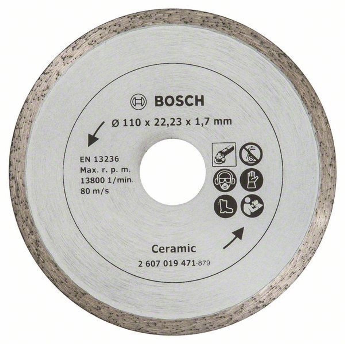 Disco diamantato Bosch 110mm - piastrelle