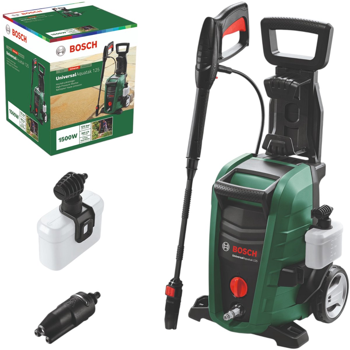 Idropulitrice universale Bosch aquatak 125 - a filo - 1500 w - 125 bar