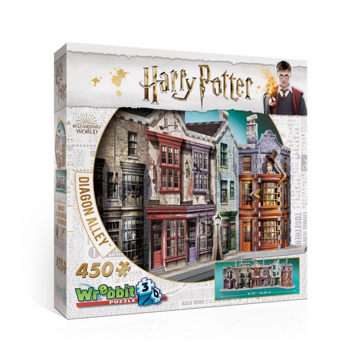 Wrebbit Harry Potter Diagon Alley puzzle 3D - 450 pezzi - da 10 anni