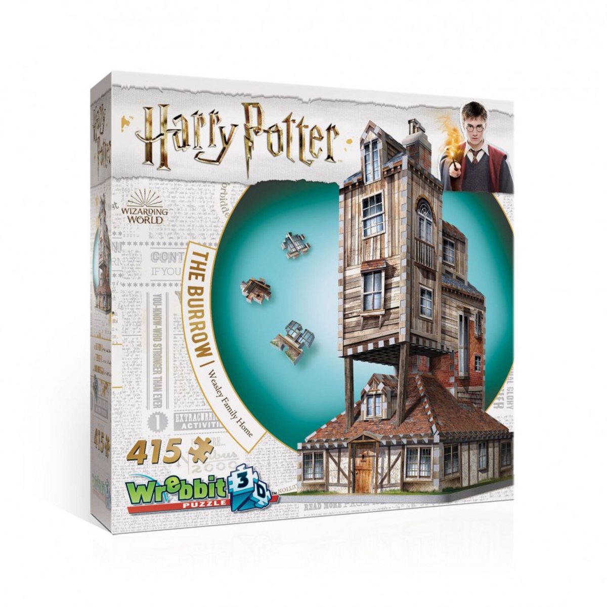 Wrebbit la tana - casa della famiglia Weasley - puzzle 3D - Harry Potter - 415 pezzi
