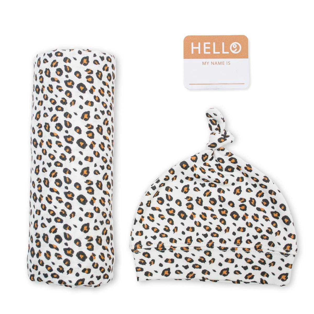 Lulujo hello world - gorro envolvente - leopardo