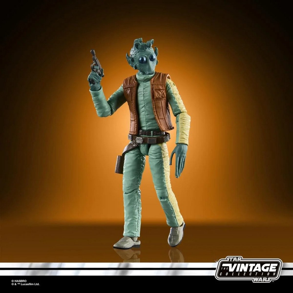 Hasbro star wars - greedo - figura collezione vintage 10 cm