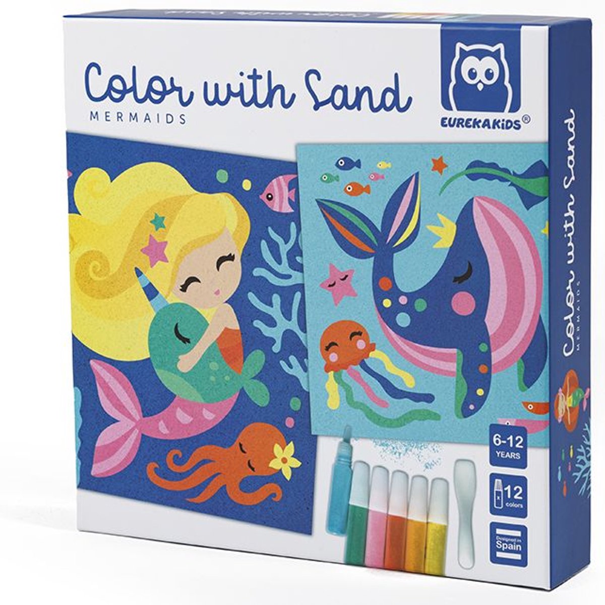 Set da colorare Eurekakids con la sirena della sabbia - - da 6 anni