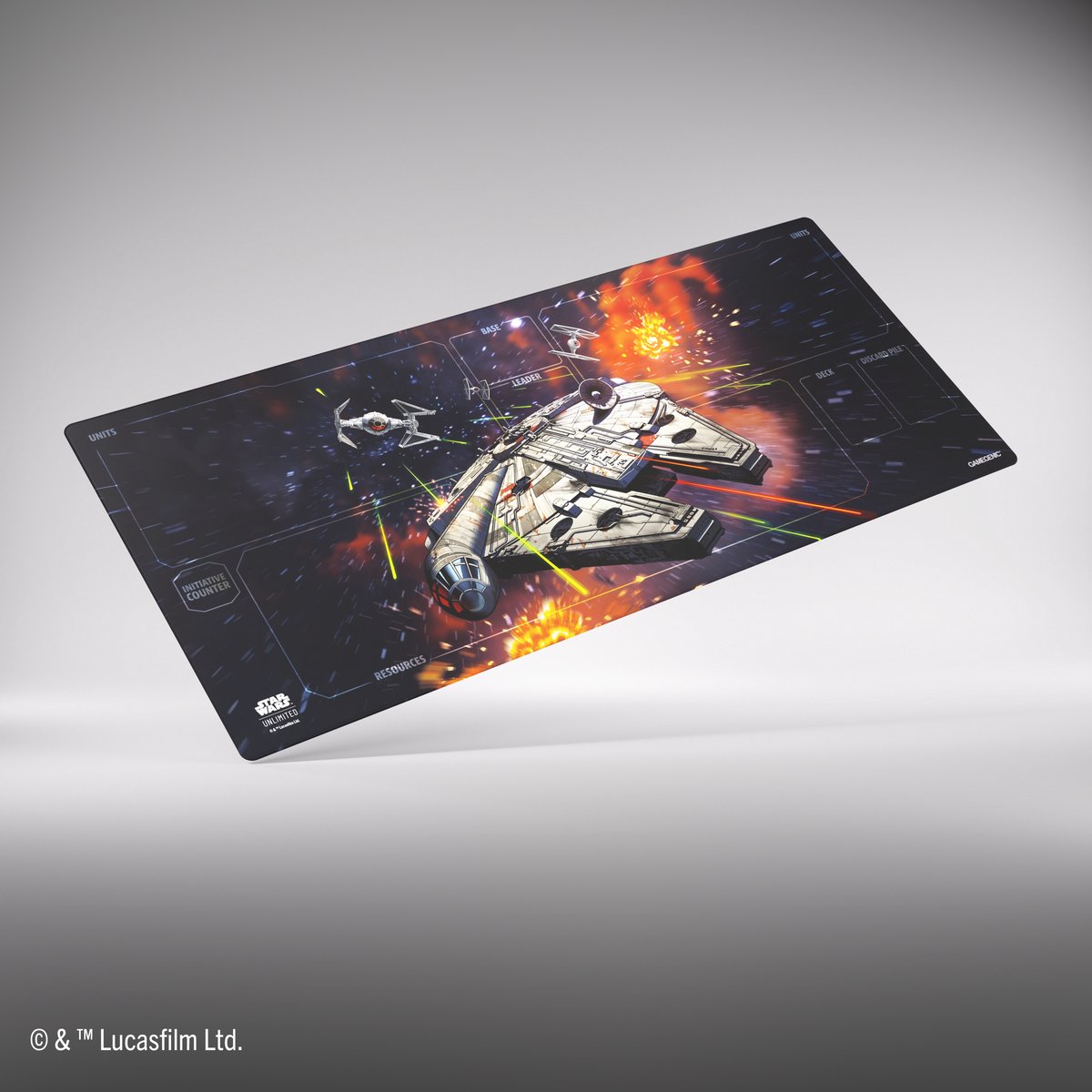 Gamegenic Star Wars Unlimited Tappetino da gioco extra-largo Millenium Falcon - 800 x 350 mm - Tappetino da gioco per Star Wars: Unlimited -
