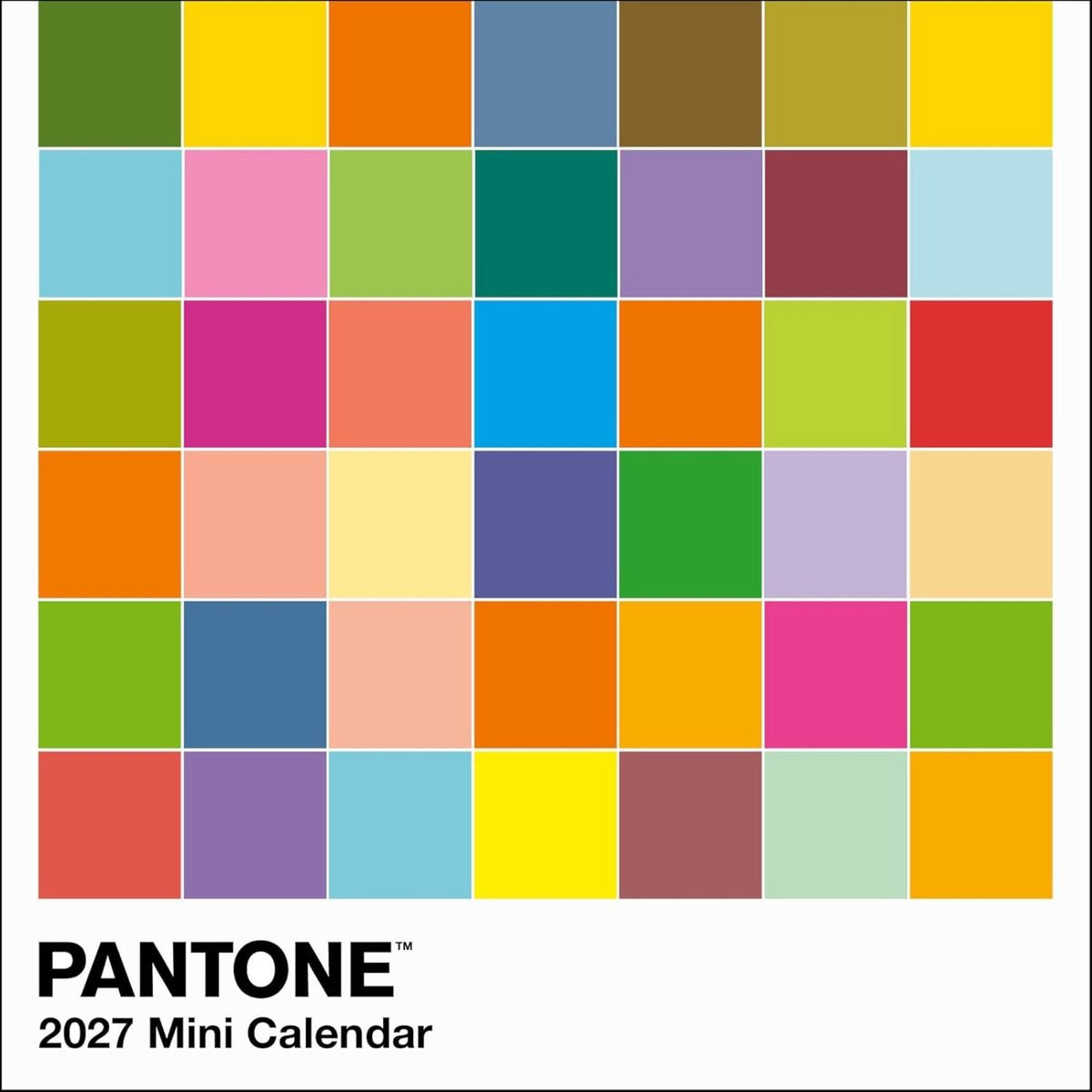 Pantone(tm) mini calendario de pared 2027