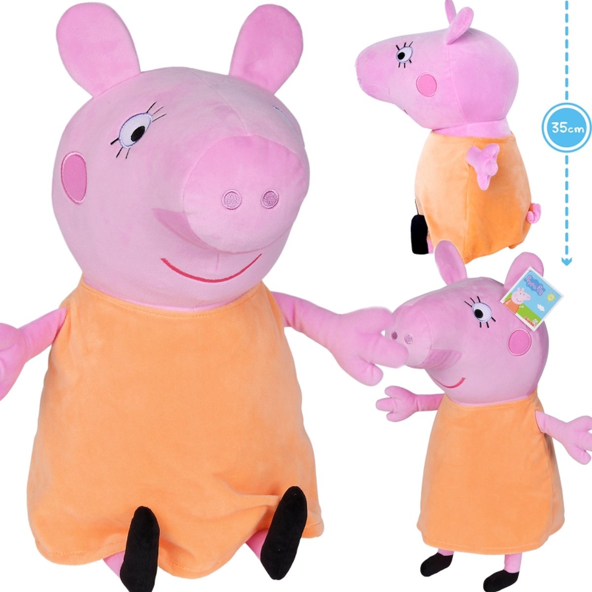 Simba peppa pig mama pig, 35cm - peluche