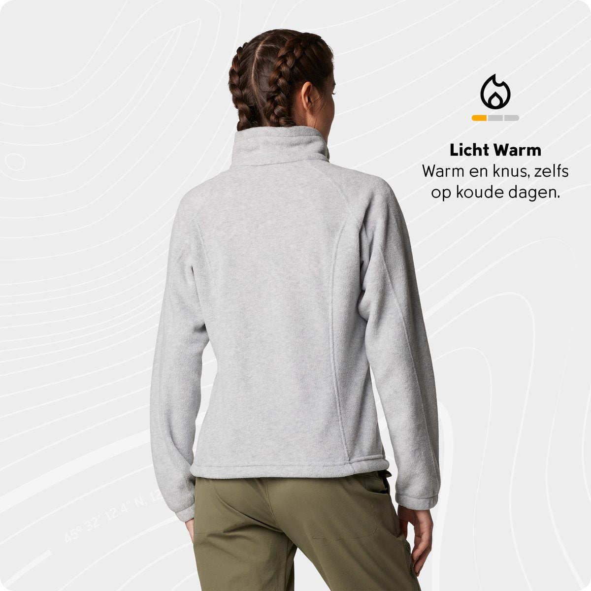 Columbia Benton Springs - chaleco polar para mujeres - extra suave y cálido - gris - talla XL