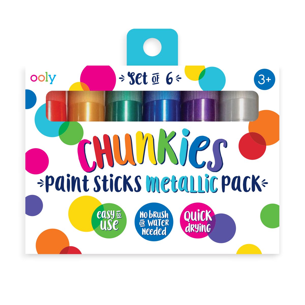 Ooly - Chunkies - Pennarelli a vernice metallizzata - 6 pezzi