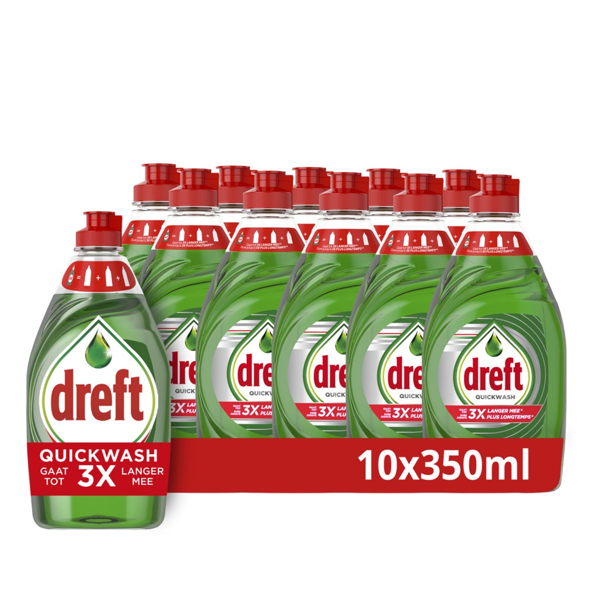 Dreft Quickwash Liquid detersivo per piatti - originale - confezione risparmio 10 x 350 ml