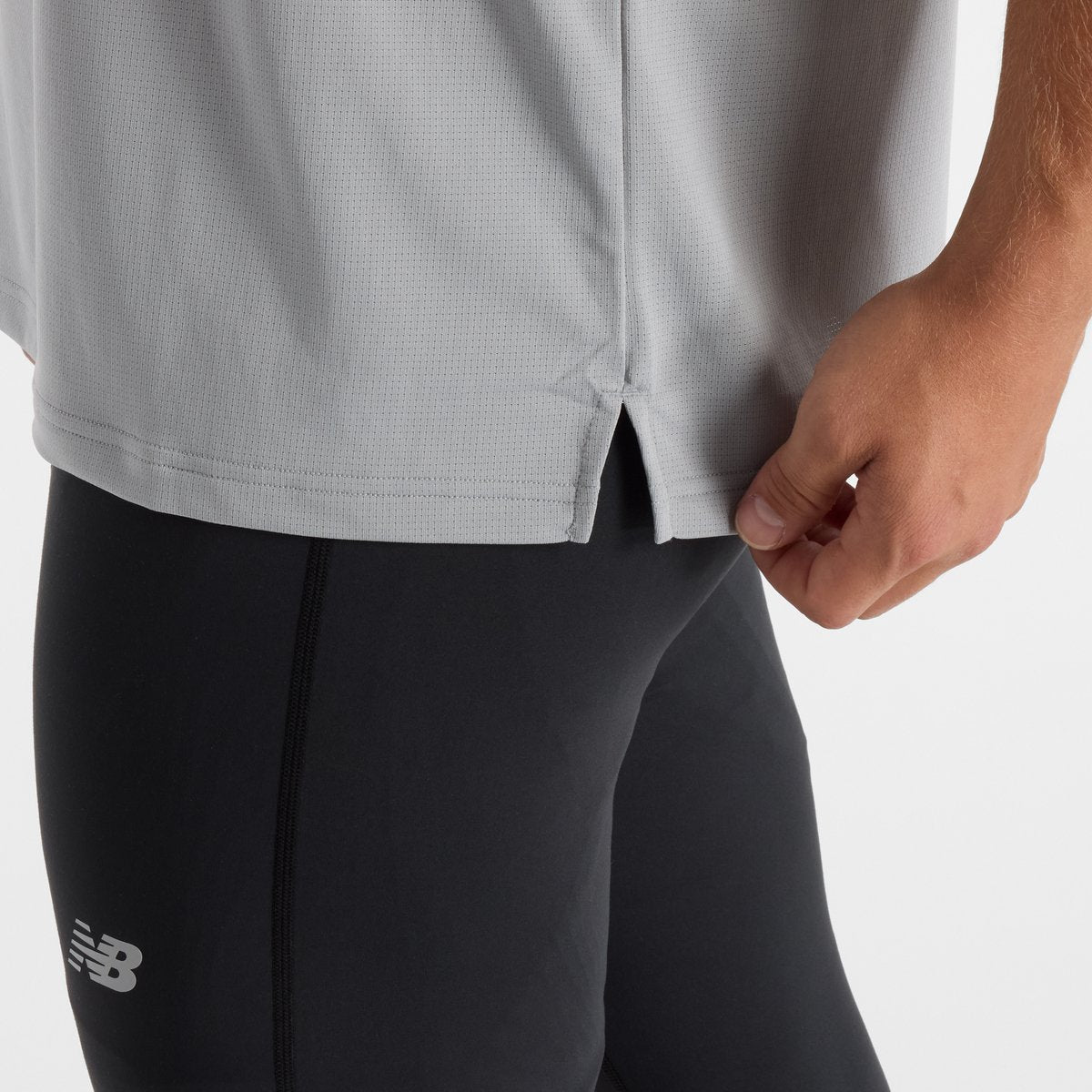 New balance sport tank heren sportshirt - slate grey